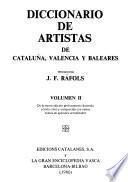 Diccionario de artistas de Cataluña, Valencia y Baleares