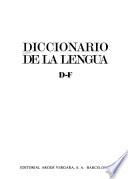 Diccionario de la lengua: D-F