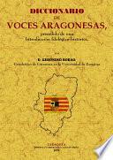 Diccionario de Voces Aragonesas