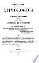 Diccionario etimológico de la lengua castellana (ensayo)
