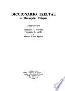 Diccionario tzeltal de Bachajón, Chiapas