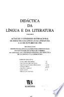 Didáctica da língua e da literatura