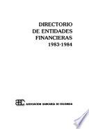 Directorio de entidades financieras, 1983-1984