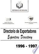 Directorio de exportadores de Bolivia