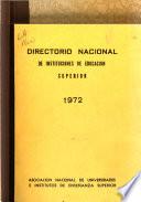 Directorio nacional de instituciones de educación superior en la República Mexicana