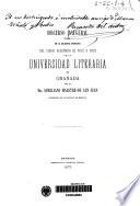 Discurso inaugural leído en la solemne apertura del curso académico de 1872 a 1873 de la Universidad Literaria de Granada