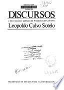 Discursos e intervenciones públicas del Presidente del Gobierno Leopoldo Calvo Sotelo