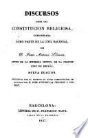 Discursos sobre una constitucion religiosa, considerada como parte de la civil nacional