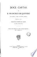 Doce cartas de D. Francisco de Quevedo