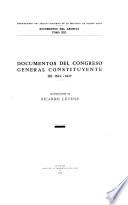 Documentos del Congreso General Constituyente de 1824-1827