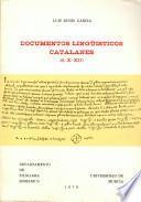 Documentos lingüisticos catalanes, s. X-XII