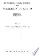 Documentos para la historia de la Audiencia de Quito