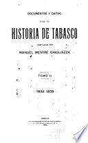 Documentos y datos para la historia de Tabasco