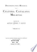 Documents per l'historia de la cultura Catalana mig-eval
