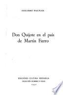 Don Quijote en el país de Martín Fierro