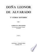 Doña Leonor de Alvarado y otros estudios