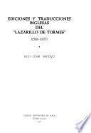 Ediciones y traducciones inglesas del Lazarillo de Tormes (1568-1977)