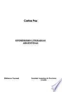 Efemérides literarias argentinas