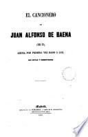 El cancionero de Juan Alfonso de Baena