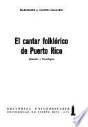 El cantar folklórico de Puerto Rico