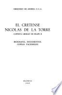El cretense Nicolás de la Torre, copista griego de Felipe II