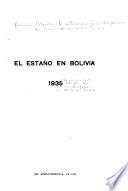 El estaño en Bolivia, 1935
