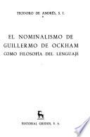 El nominalismo de Guillermo de Ockham como filosofía del lenguaje