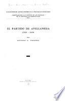 El partido de Avellaneda, 1580-1890