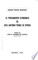 El pensamiento económico de José Antonio Primo de Rivera