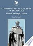 El premio Fray Luis de León de traducción