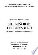 El señorío de Benamejí (su origen y evolución en el siglo XVI)