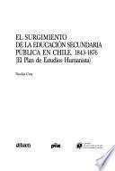 El surgimiento de la educación secundaria pública en Chile, 1843-1876