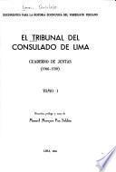 El tribunal del Consulado de Lima: Cuaderno de Juntas, 1706-1720