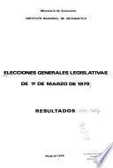 Elecciones generales legislativas de 10 de marzo de 1979