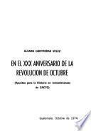 En el XXX [i.e. trigésimo] aniversario de la revolución de octubre