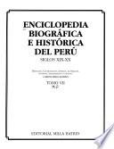 Enciclopedia biográfica e histórica del Perú: M-P