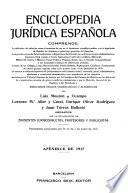 Enciclopedia juridica espan︢ola...