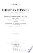 Ensayo de una biblioteca Española de libros raros y curiosos. 2.1866