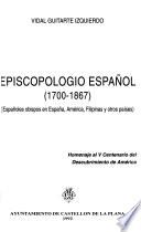 Episcopologio español (1700-1867)