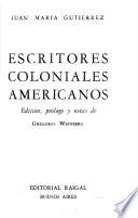 Escritores coloniales americanos