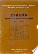 España-mapa de base municipal