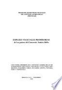 Especies vegetales promisorias de los países del Convenio Andrés Bello