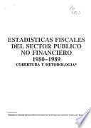 Estadísticas fiscales del sector público no financiero, 1980-1989