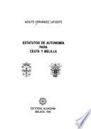 Estatutos de autonomía para Ceuta y Melilla