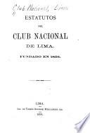 Estatutos del Club Nacional de Lima