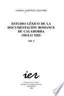 Estudio léxico de la documentación romance de Calahorra