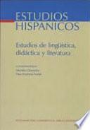 Estudios de lingüística, didáctica y literatura