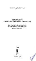 Estudios de literatura hispanoamericana