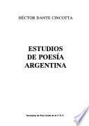 Estudios de poesía argentina