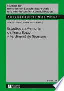 Estudios en memoria de Franz Bopp y Ferdinand de Saussure